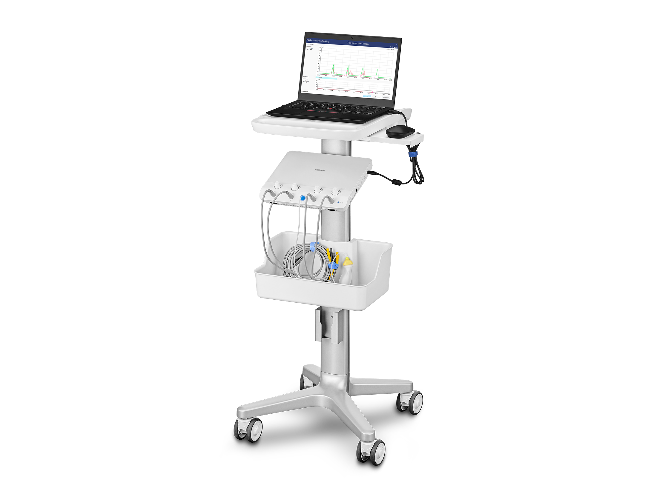 Module avec chariot pour ordinateur tout-en-un